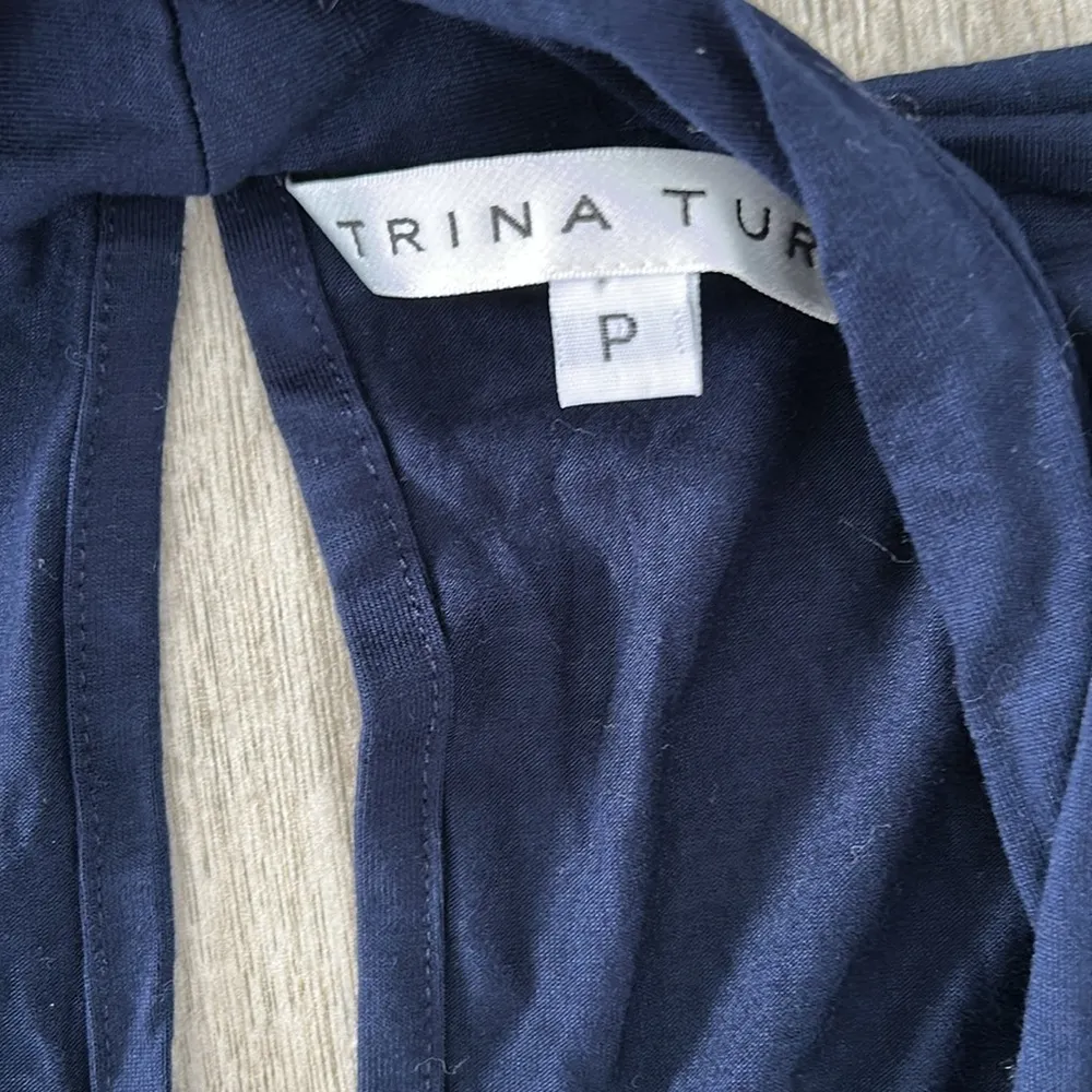 Trina Turk Navy Sleeveless Romper - Image 2