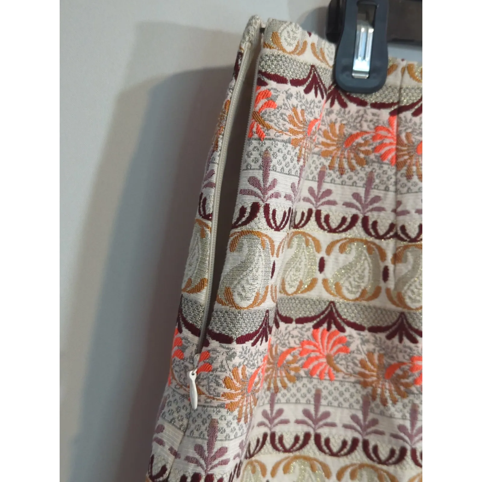 Ann Taylor LOFT Multicolor Shimmer Mosaic Mini Skirt Womens Size 10 NWOT Preppy - Image 5