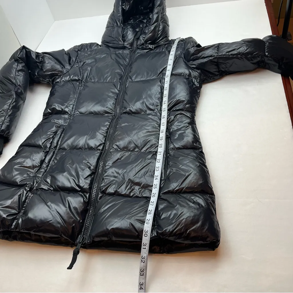 S13 New York Down Gloss Gramercy Puffer Coat Jet Black Womens Size‎ Large Winter - Image 9