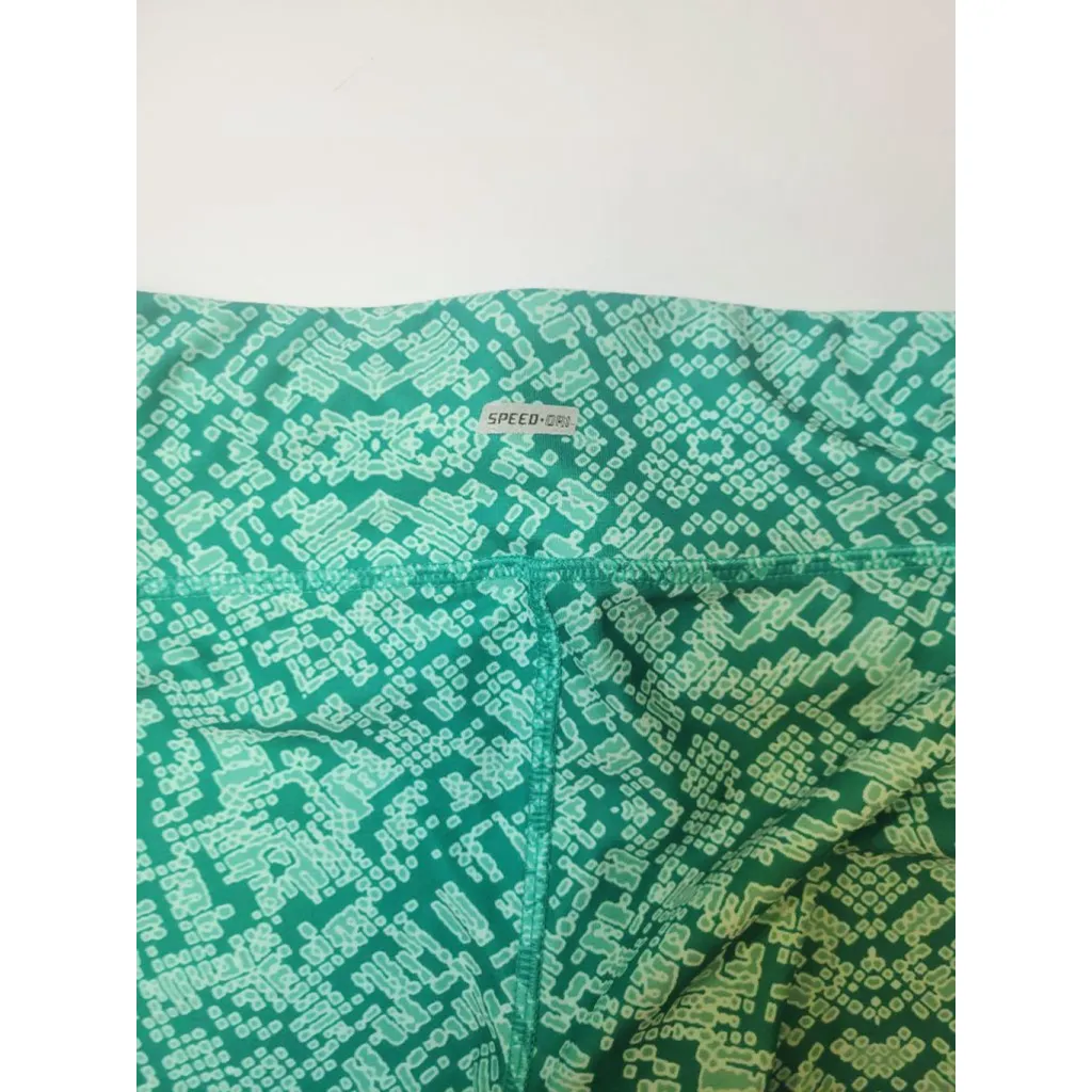 Women's Energy Zone Teal & White Patterned Leggings Size S - Image 3