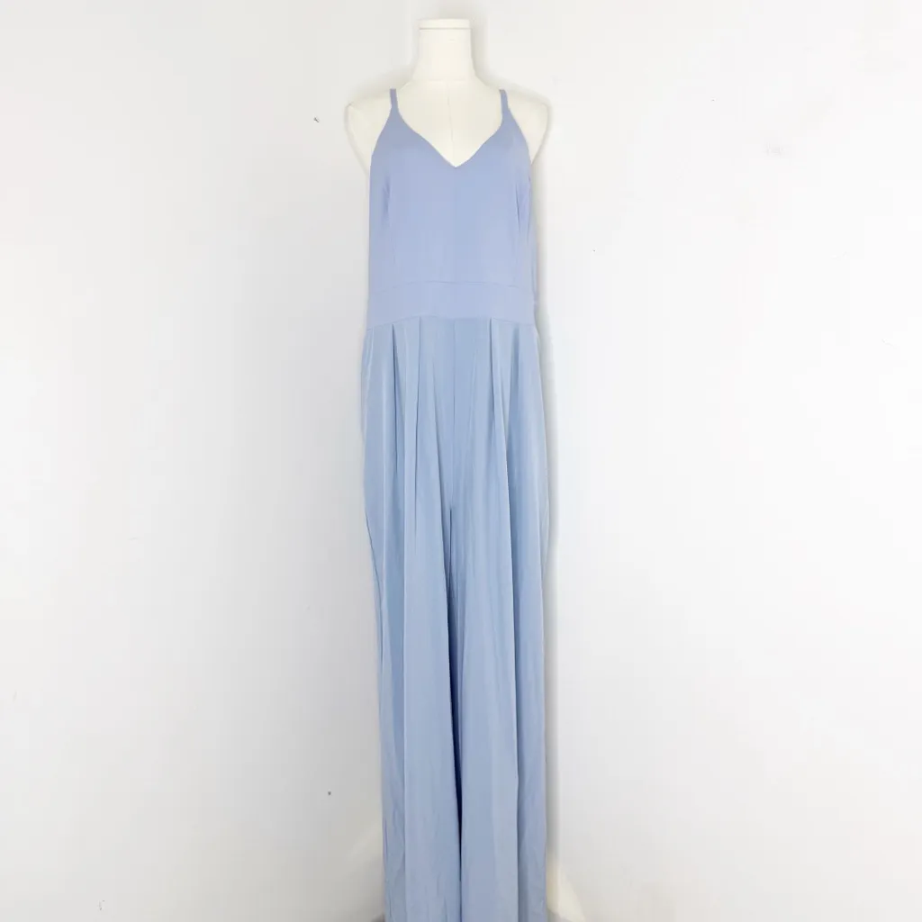 Halara Light Blue Wide-Leg Jumpsuit Size XL NWT - Image 3