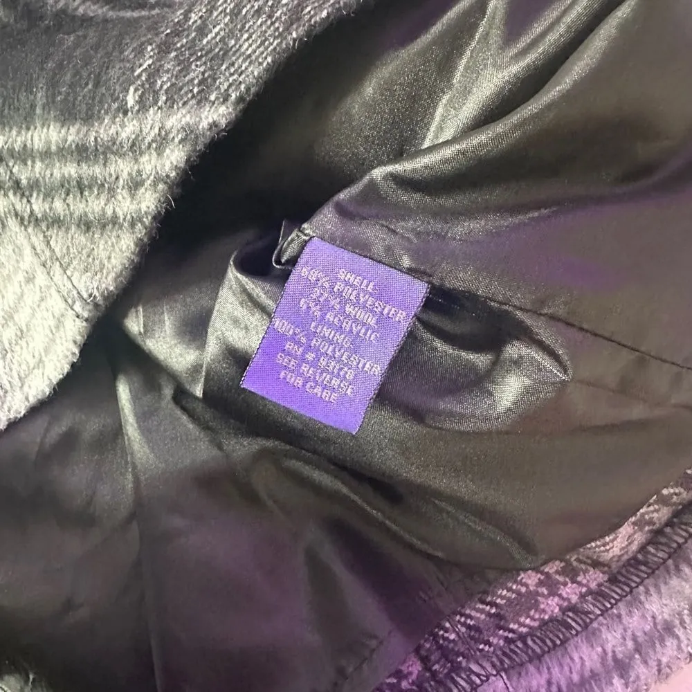 Vivienne Tam Plaid Mini Skirt Womens 8‎ Black Academia Goth Office Siren NEW - Image 8