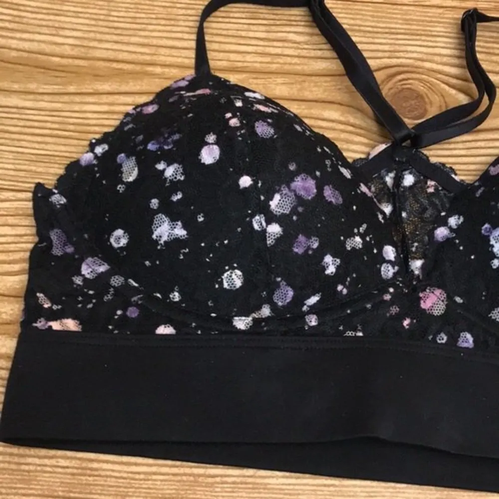 Victoria’s Secret PINK lightly lined pullover lace multicolor bralette small - Image 4