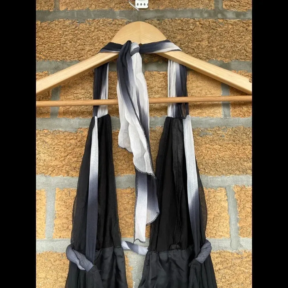 Black Halo halter babydoll dress size small - Image 6