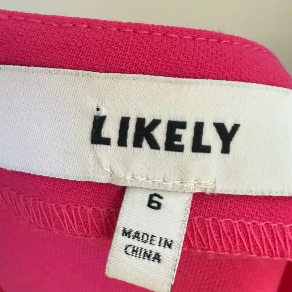 LIKELY Banks Dress Fuchsia Pink Size 6 - Image 7