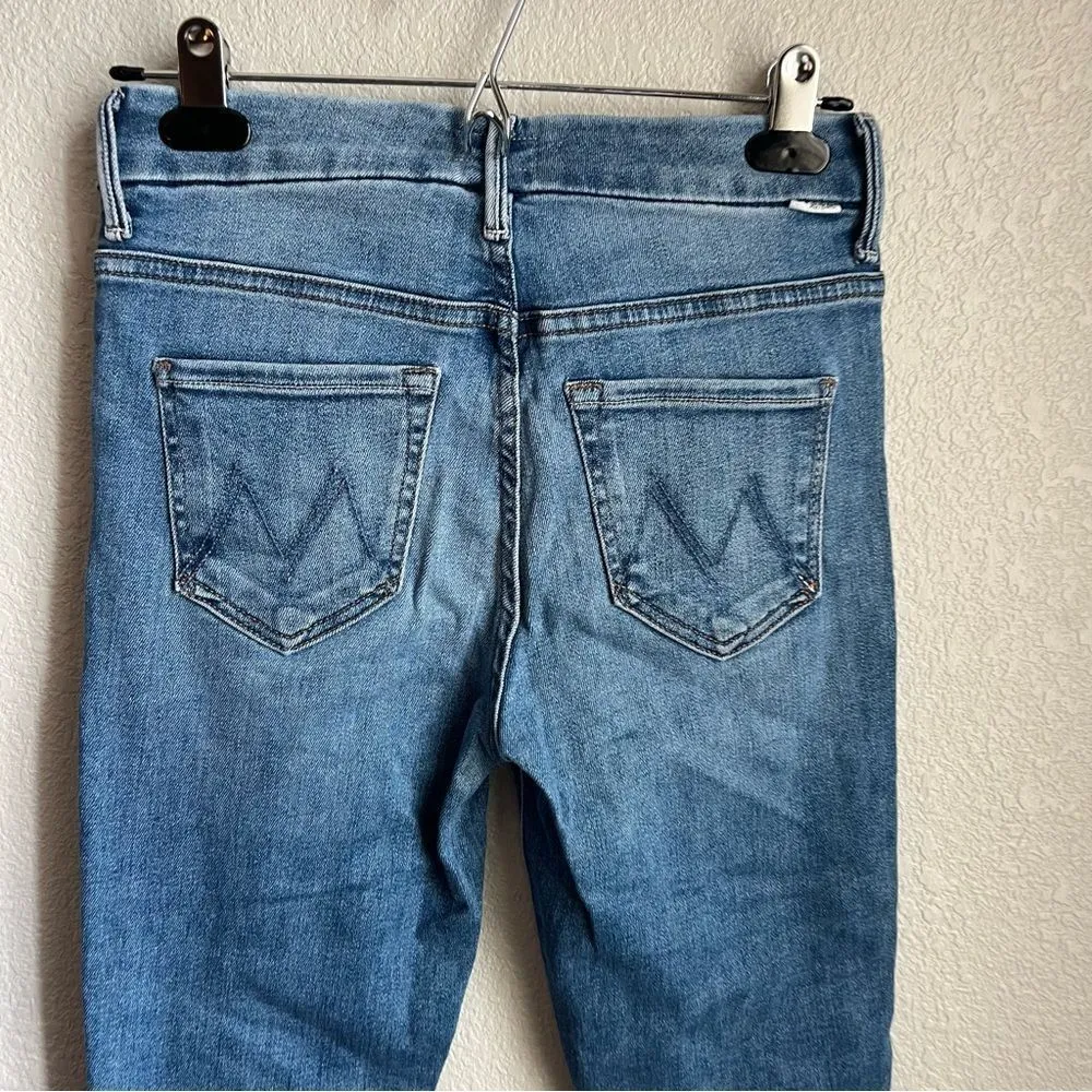 MOTHER Looker Ankle Fray Hey Sun Blue Size 25 - Image 8