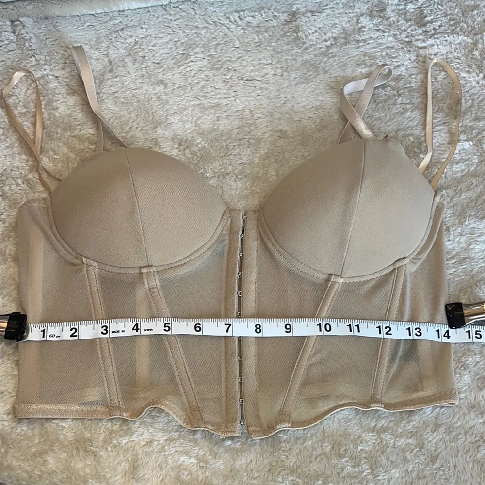 Say‎ What? Tan Structured Bra Intimates       Size Large - Image 7