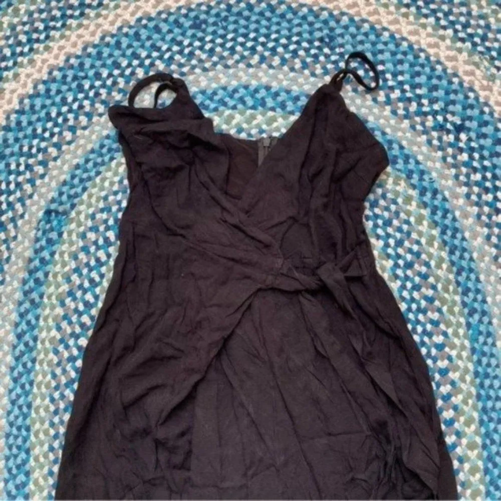 L*Space Come Together Wrap Jumper Deep V Neck Jumpsuit Wide Leg sz Small - Image 4