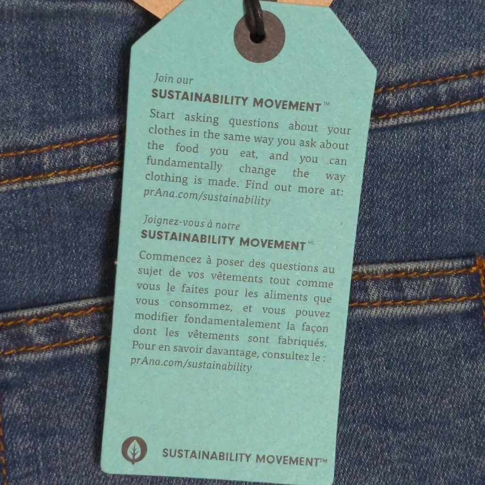 Prana Broadway Skirt Denim Jean True Blue Stretch Organic Pockets 2 New - Image 10