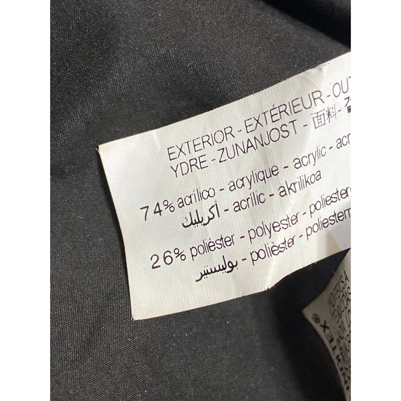 Zara Women's Black Faux Fur Shearling Long Sleeve High Neck Zip Up Coat Jacket S - Image 4