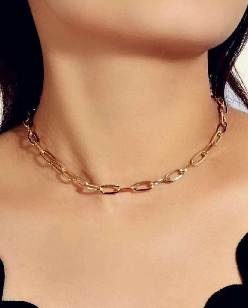 Lulus Gold Chain Necklace - Image 2
