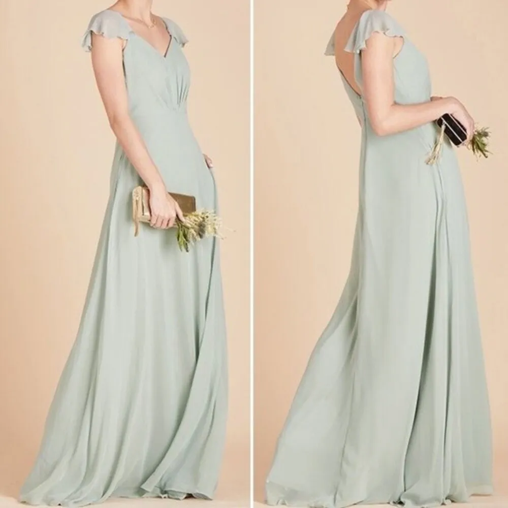 NWT Birdy Grey Kae Dress Sage Green Size Small Maxi Full Length Bridesmaid NEW - Image 8