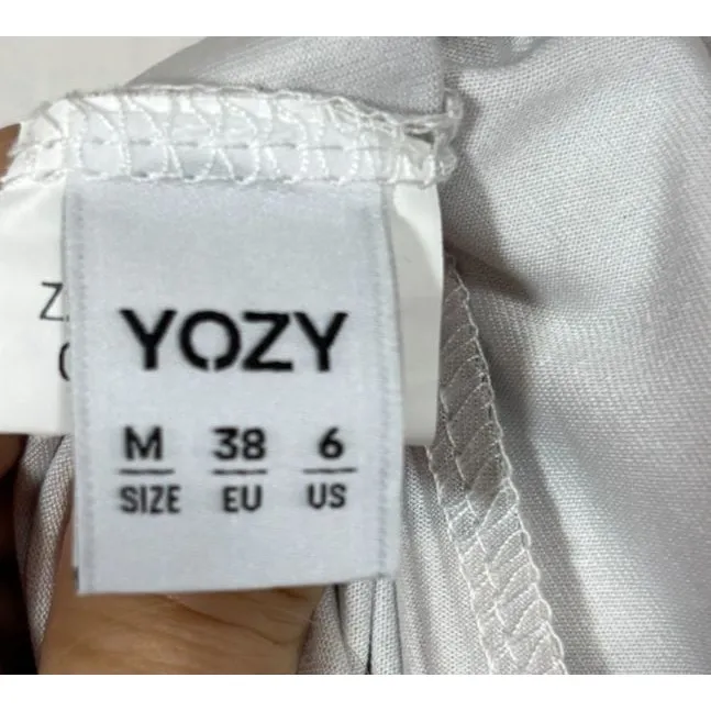 Beige Floral Satin Maxi Long Slip Dress Y2K Vtg - Image 5