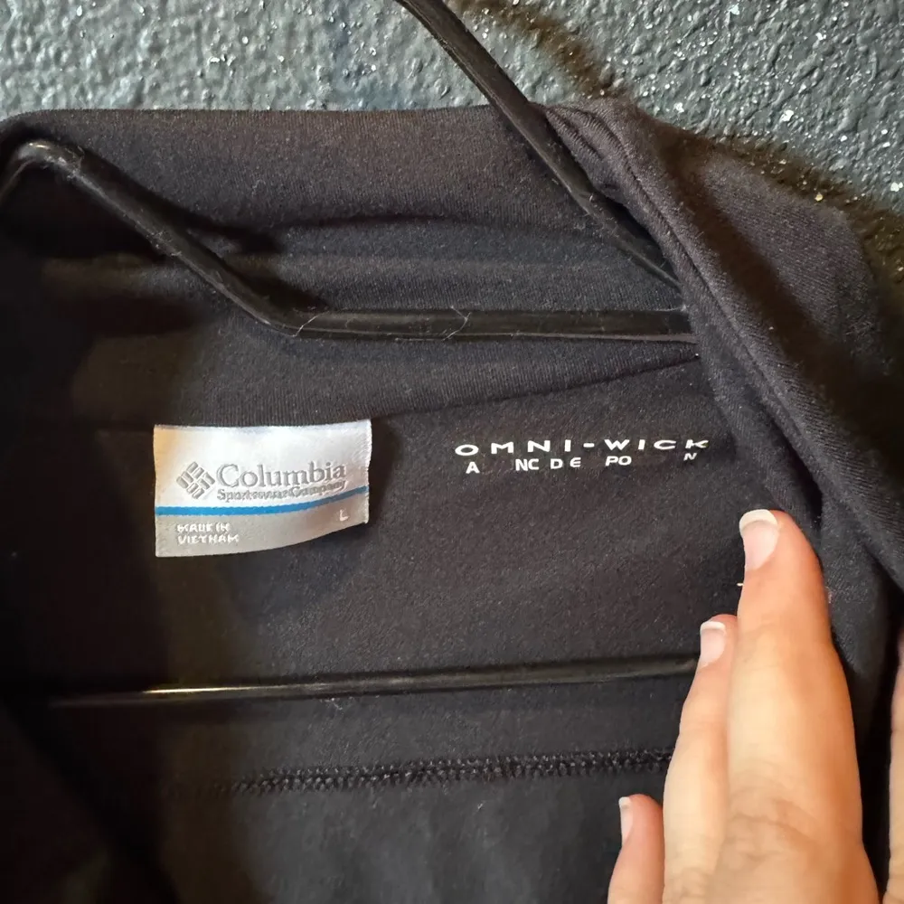 Columbia Black Omni-Wick Asymmetrical Zipper Jacket Size Large - Image 3