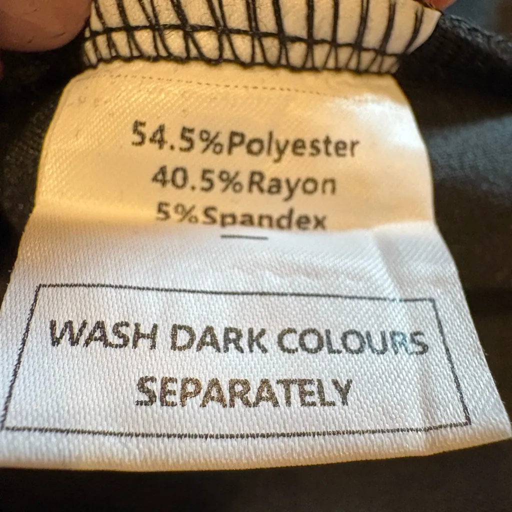 OFEEFAN Womens Fall Long Sleeve Mock Neck Dress Women’s L NWT Black Size L - Image 8