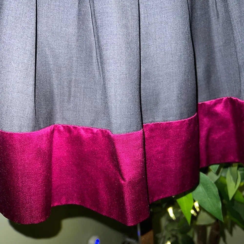 TED BAKER Size 2 (US 6) Pleated Wool/Silk Blend lined Mini Skirt - Image 3