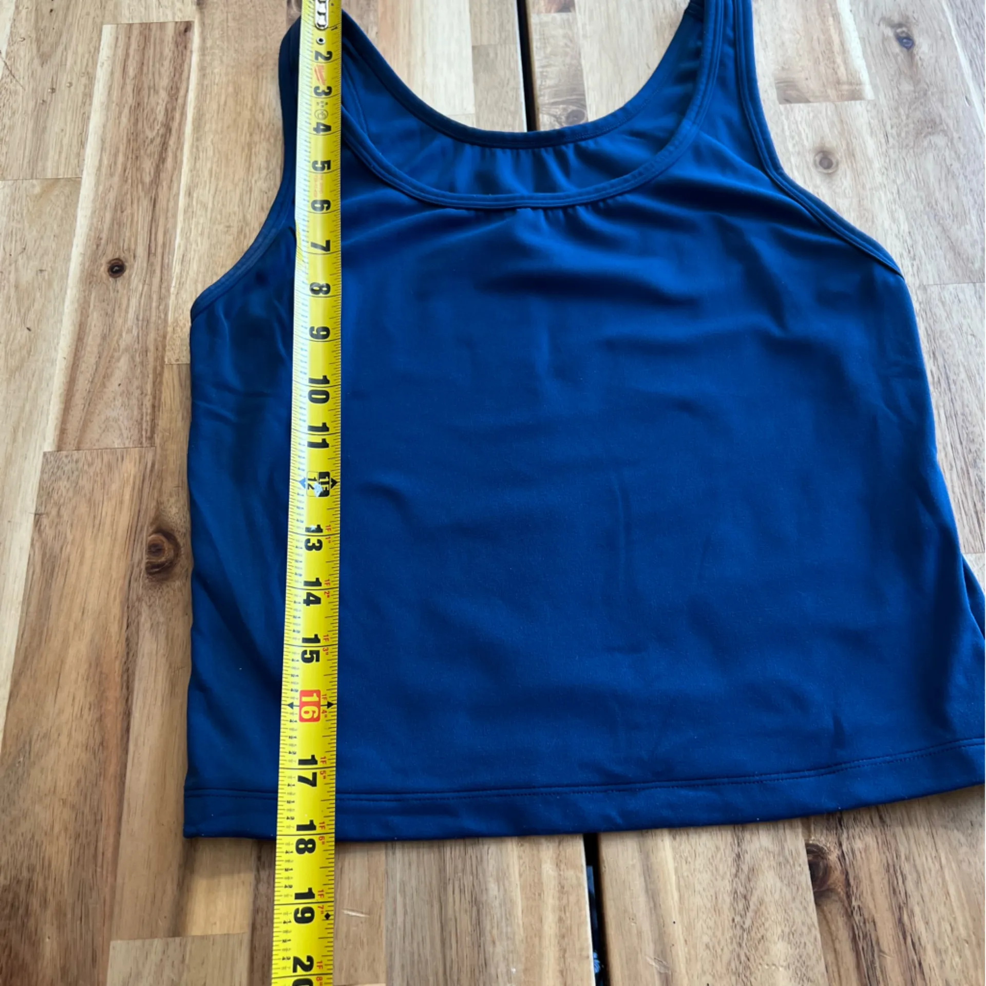 Balance Collection Blue Cropped Athletic Tank Top - Image 5
