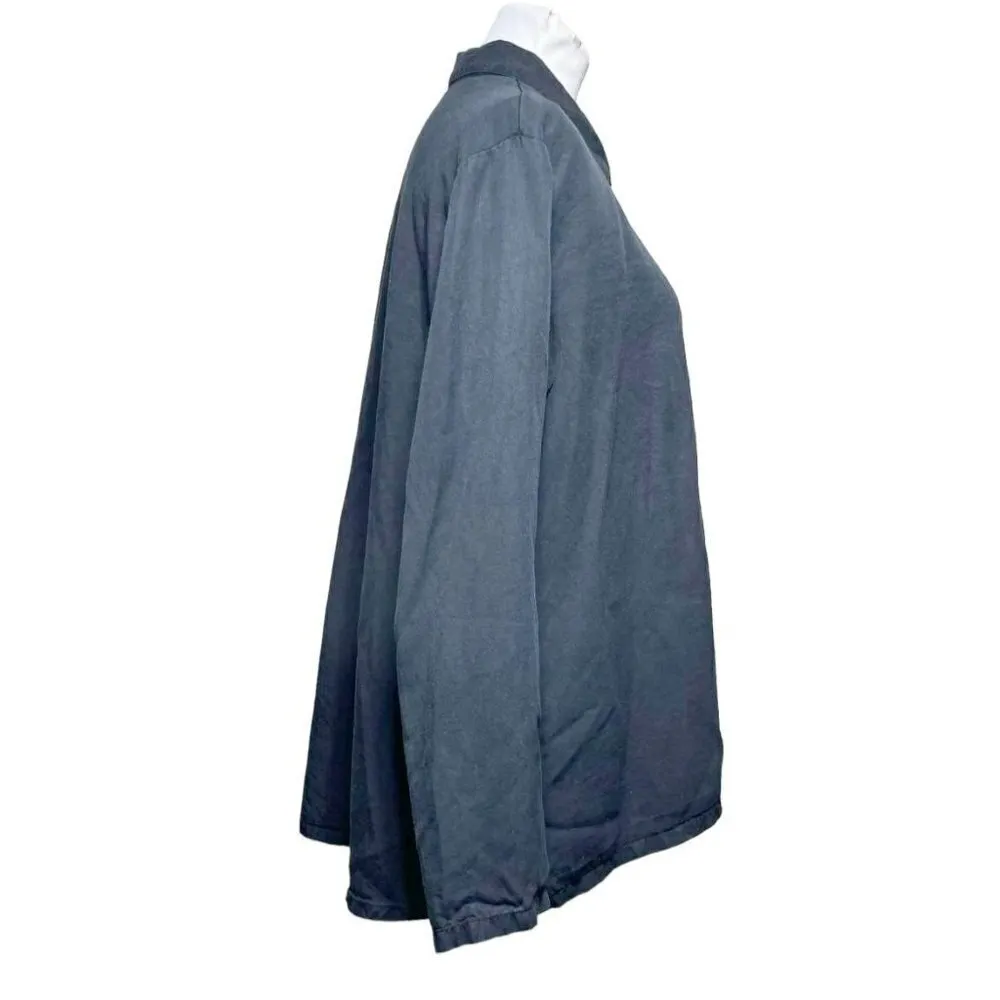 Bryn Walker Small  Top Blouse Tencel Lagenlook Wearable Art - Image 2