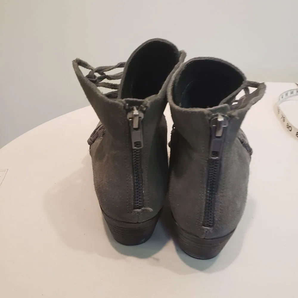 Yellow Box Leather Booties Size 8 - Image 3