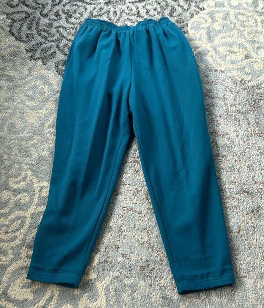 Vintage Jaclyn Smith Sport Sweatshirt & Sweatpants Set Turquoise Large - Image 8