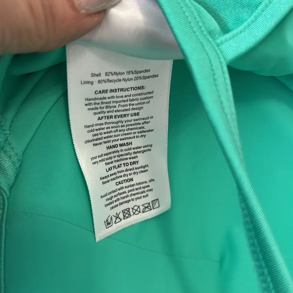 B Fyne Britt Bikini Top Aqua Green Size XXL - Image 10