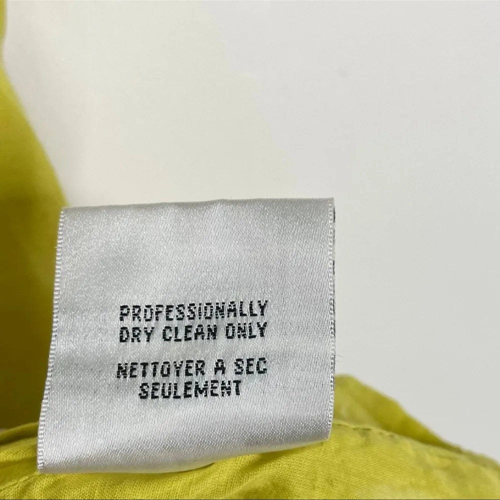 Anthropologie l BARASCHI Yellow Ruffled Curled Ribbon Sleeveless Blouse Size S - Image 7