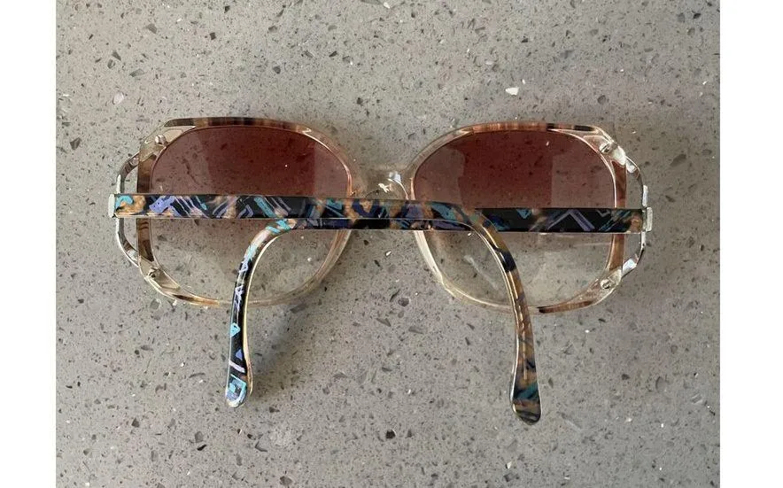 Luxottica Womens Eyeglasses Frames ONLY Mila 135 Regalblue Italy full rim Brown - Image 9