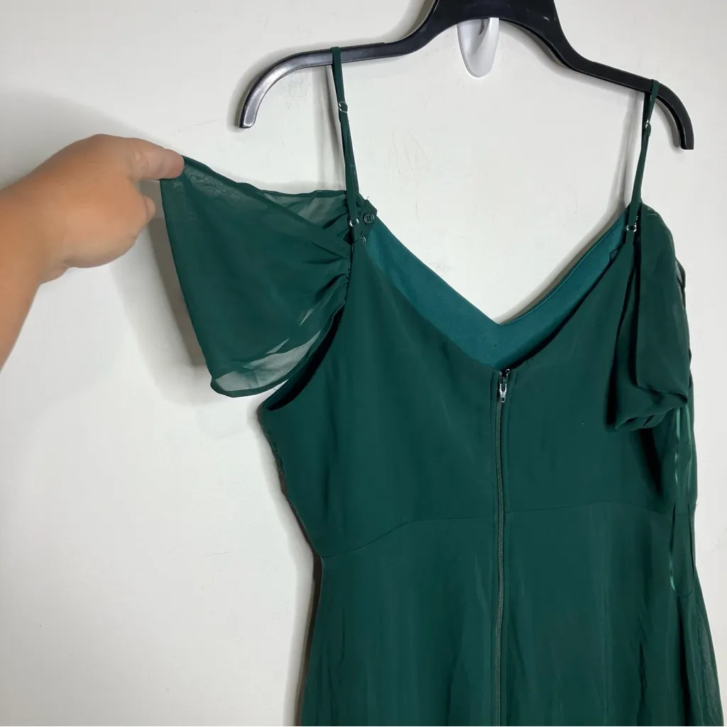 Birdie grey Devon convertible dress emerald green special Occasion women size XL - Image 6