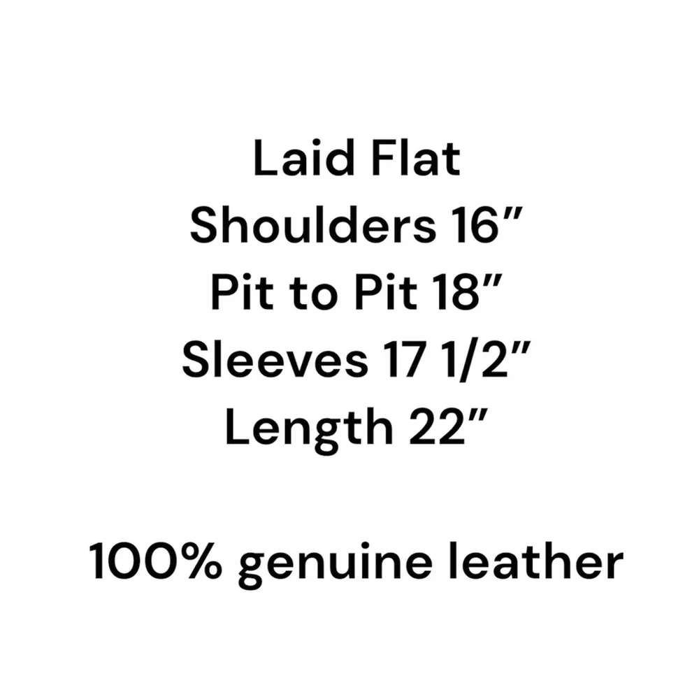 Attention Brand Trending Fitted Genuine Leather Moto Jacket MEDIUM - Image 9