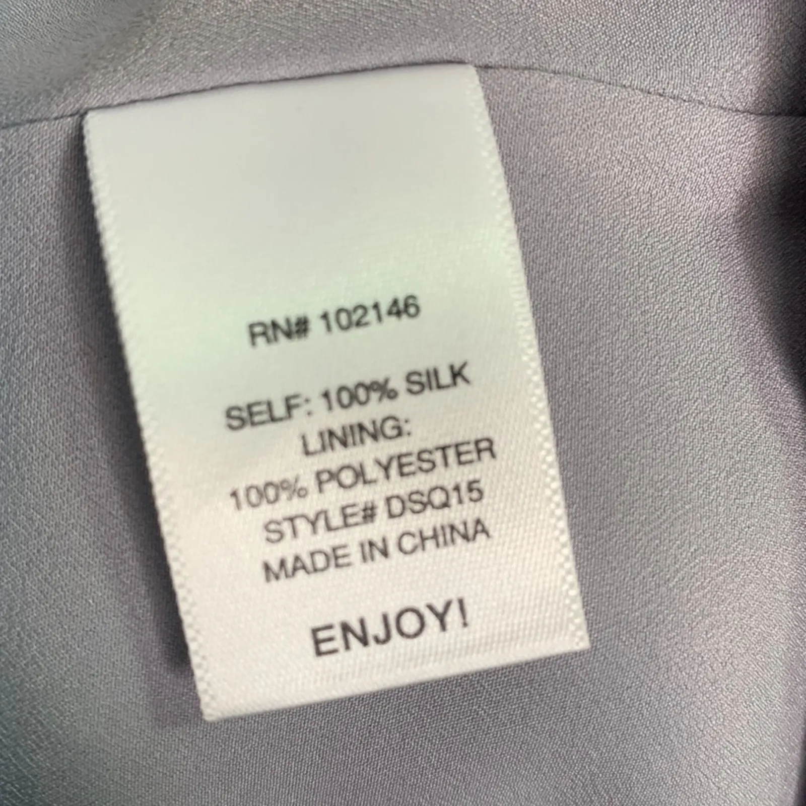 Michael Stars Silk Gray Silver Metallic Sequin Shift Sleeveless Dress W-678 Sz S - Image 5