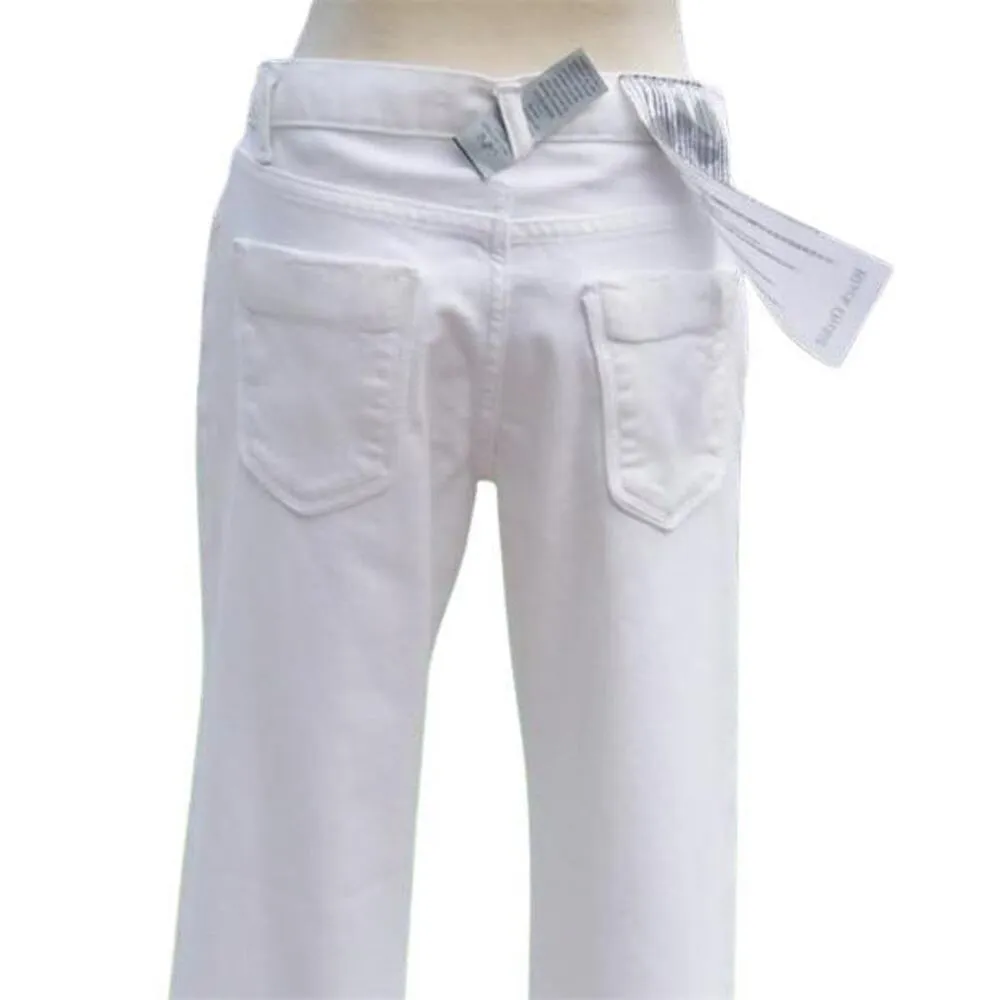 Cache White Black Orchid Boyfriend Organic Denim Pant Distressed NWT $138 - Image 2