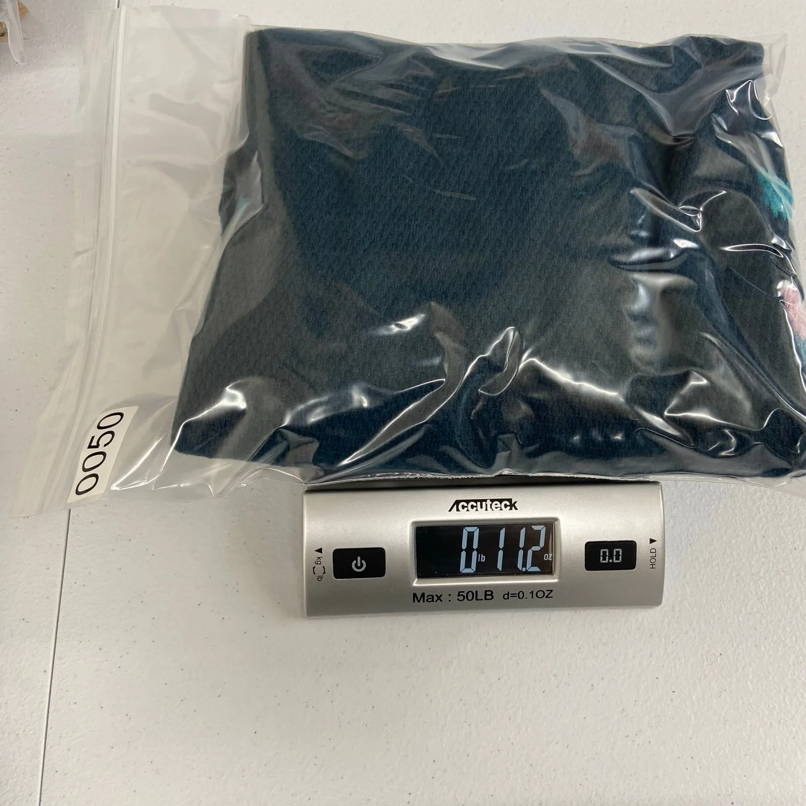 T by Talbots women's teal striped tunic lightweight loose knit boat neck sweater - Image 7