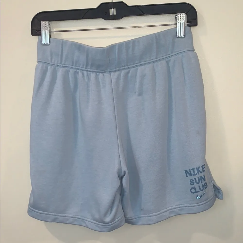 Nike Sun Club Light Blue Athletic Jersey Shorts Elastic Waist Boys XL - Image 2