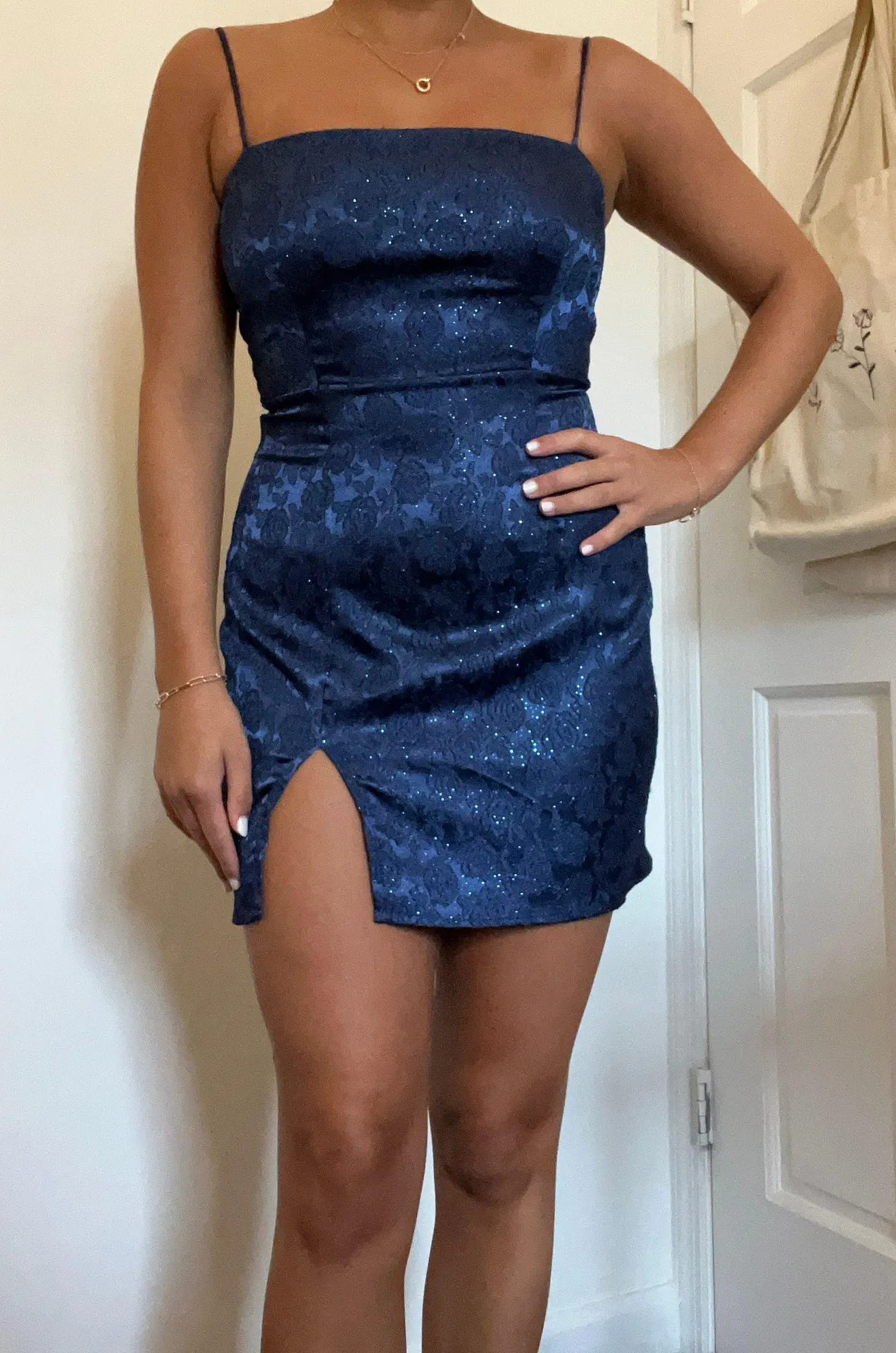 Lucy in the Sky Blue Sequin Dress - Image 3