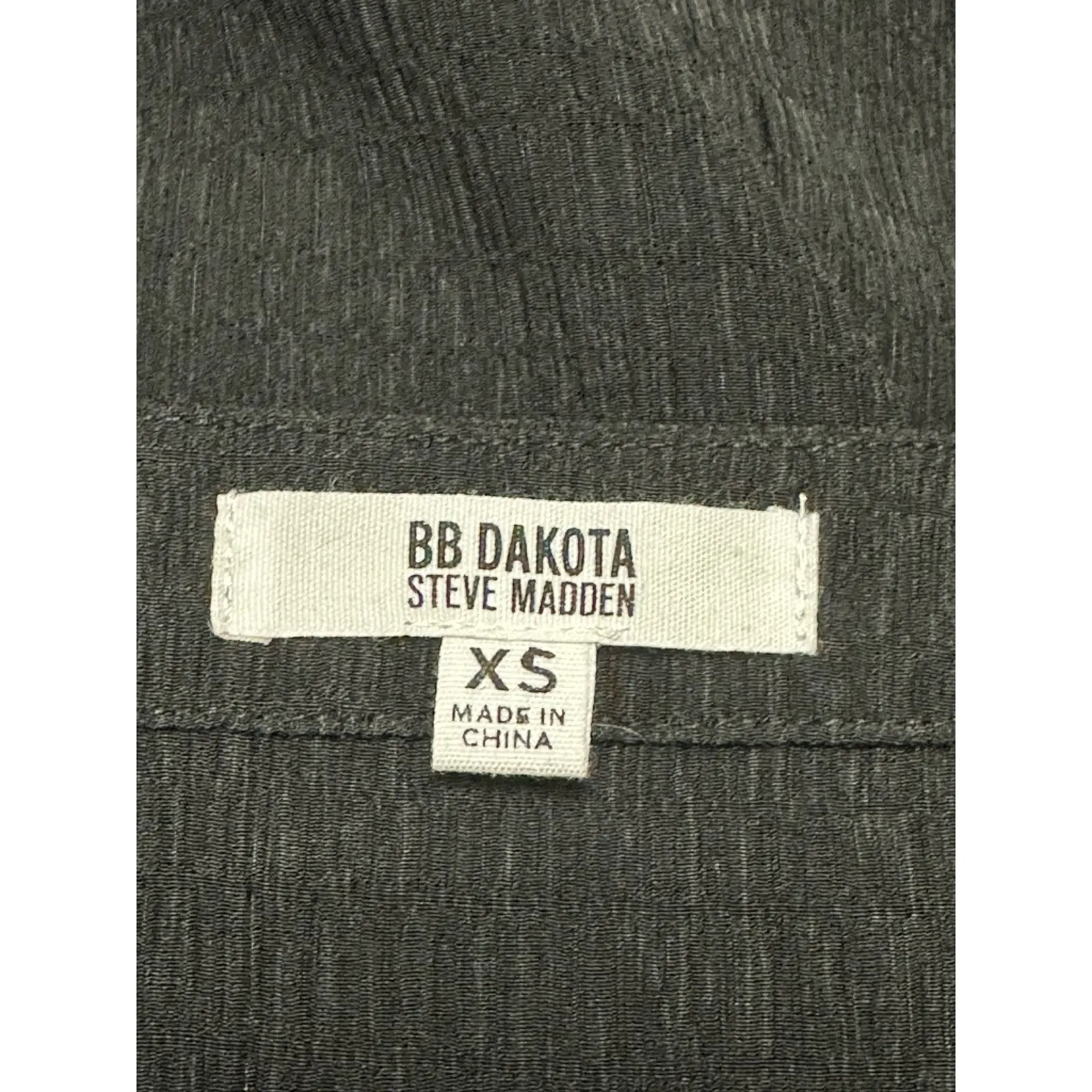 BB Dakota x Steve Madden Shift Dress V-Neck Above Knee Long Sleeve Black XS NWOT - Image 9