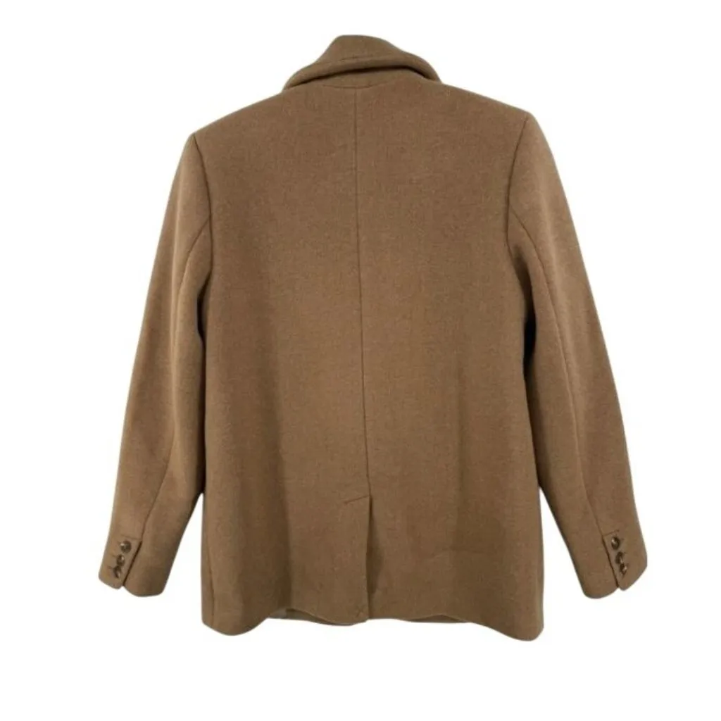 Sezane Jack camel brown blazer Jacket Wool Blend 38 US6 bust38 - Image 3