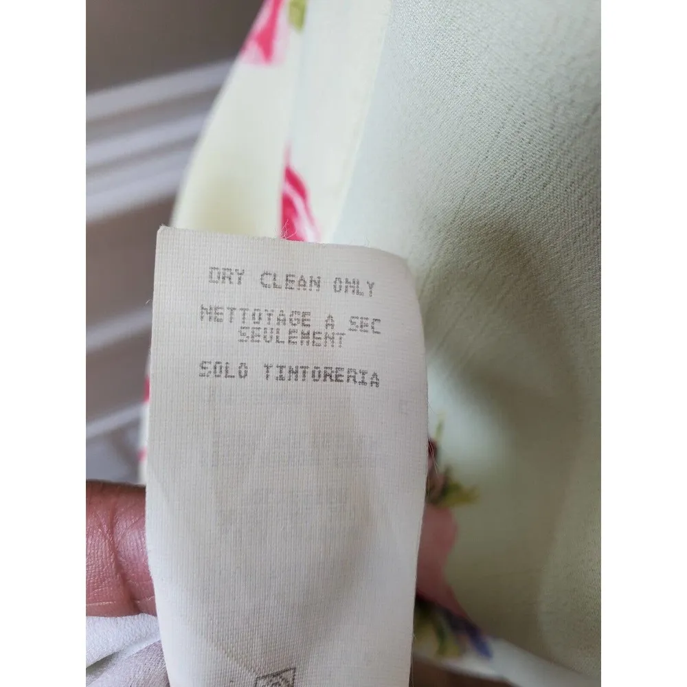 Vintage Karen Kane Floral Polyester Sleeveless Scoop Neck Long Maxi Dress 14 - Image 10