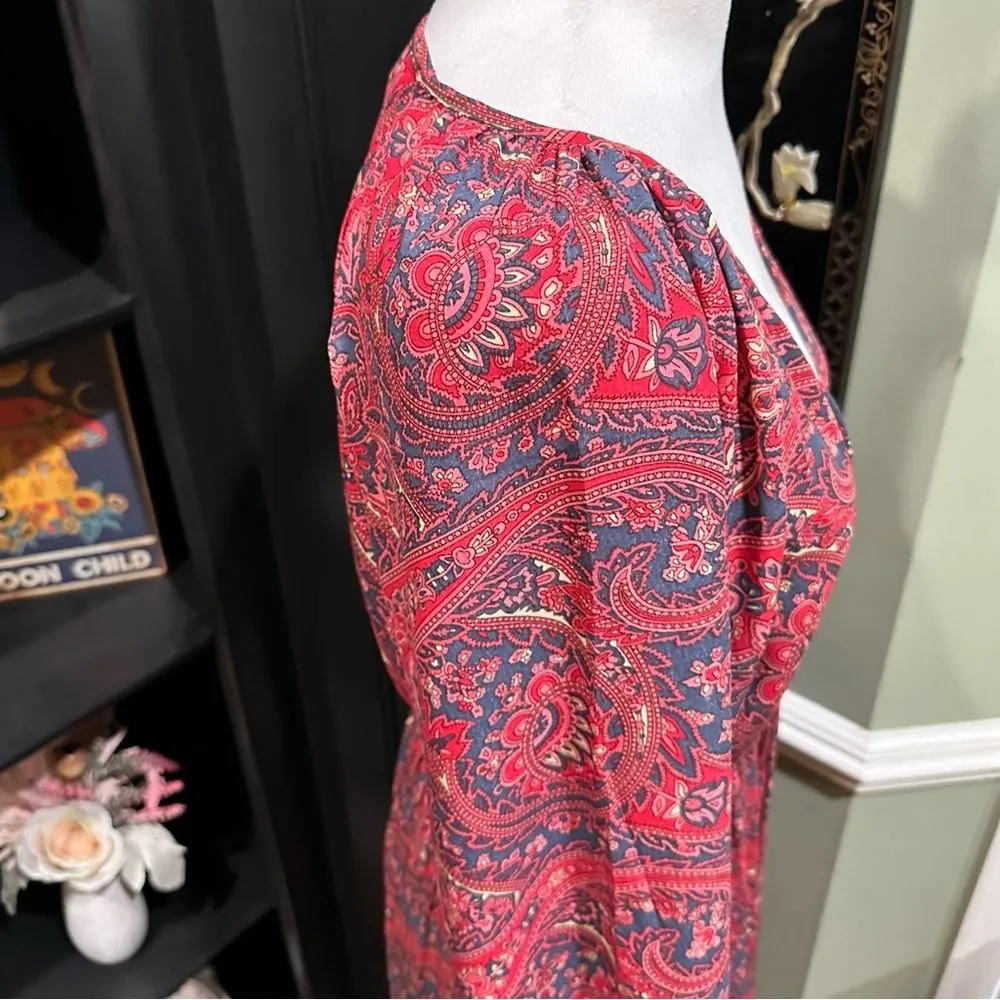 Anthropologies Chaudry  Boho Paisley Smocked Waist Maxi Dress - Size Small - Image 7