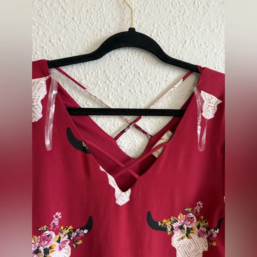 Altar'd State Crimson Dress Size M - Image 2