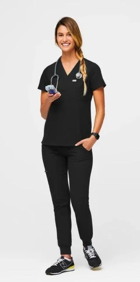 Figs Catarina One-Pocket Scrub Top Black Size Small FW1000 - Image 2