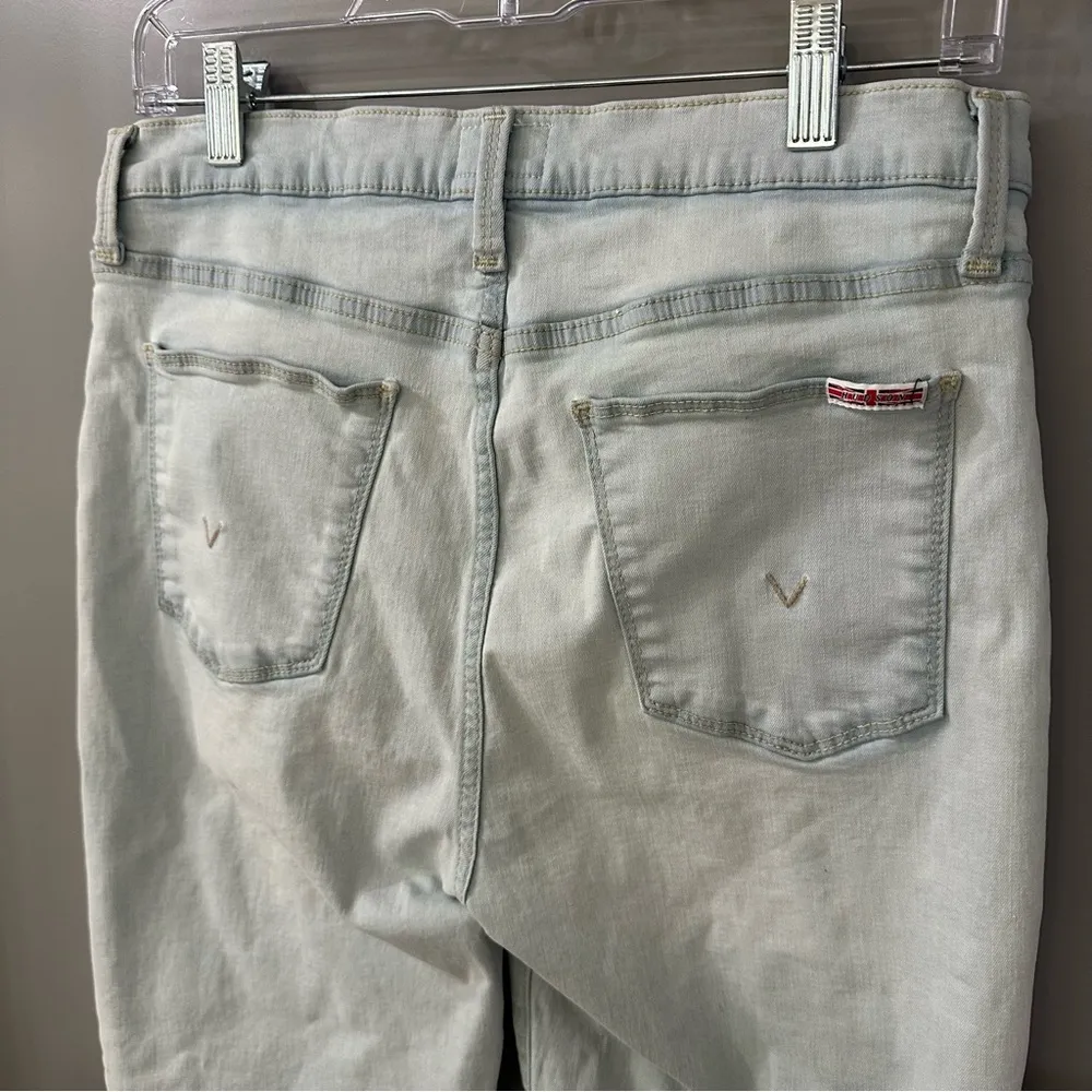 Hudson Blair Jeans High Waist Light Wash Straight Crop Jeans Size 30 - Image 6