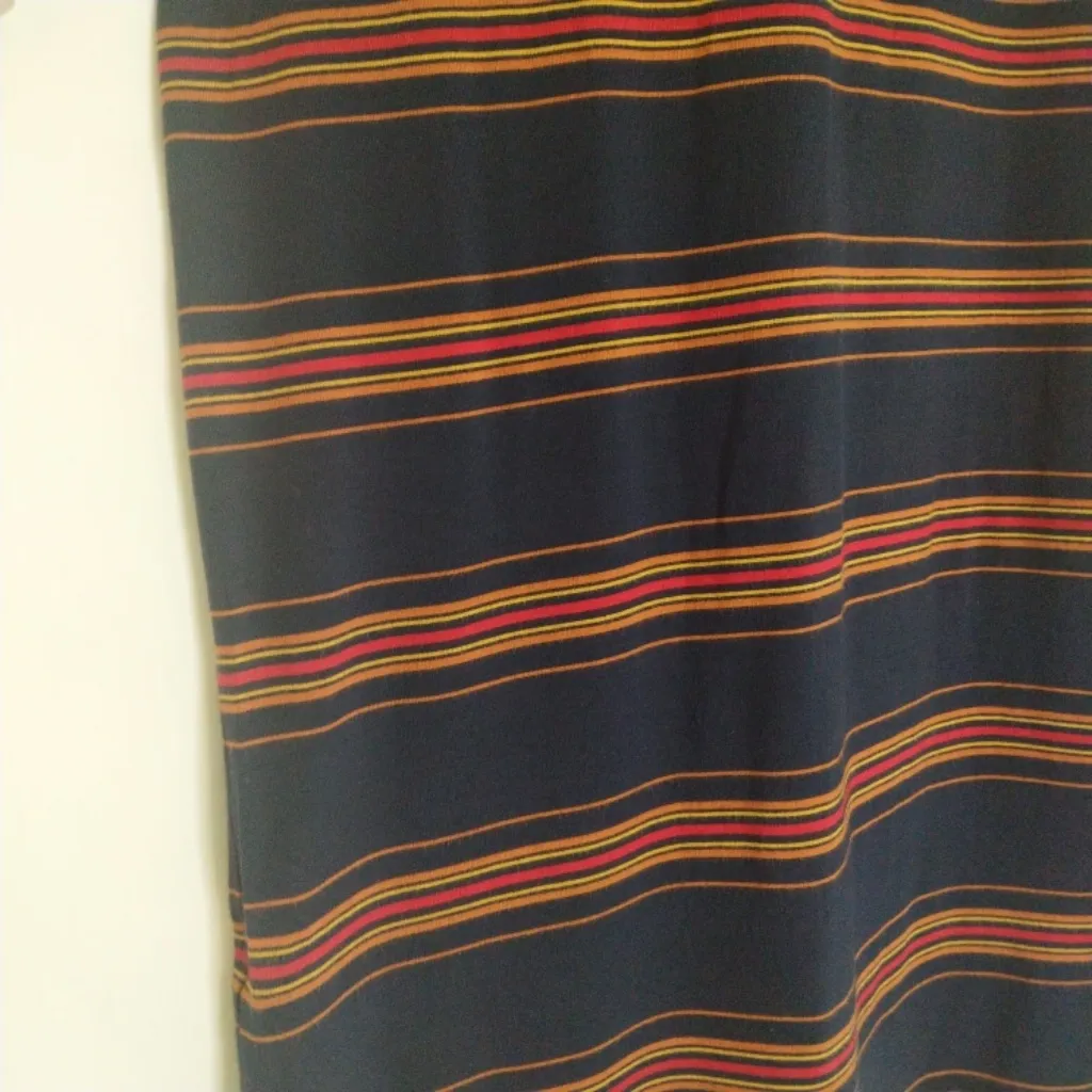 GARAGE T-Shirt Dress Striped Navy‎ Red Mini Sporty - Image 8