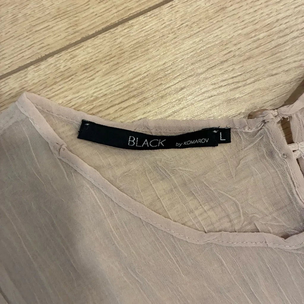 Black by Komarov Lace Ombré Tiered Sleeveless Maxi Formal Dress Size L Gray Size L - Image 3