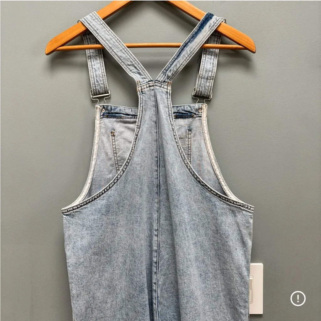 WeWoreWhat Denim Overalls in Light Blue Wash XS - Image 7