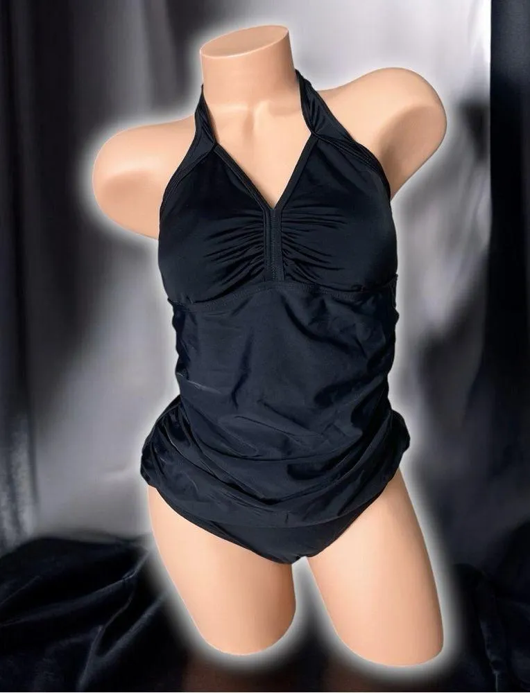 Black Retro Halter Top V - Image 3