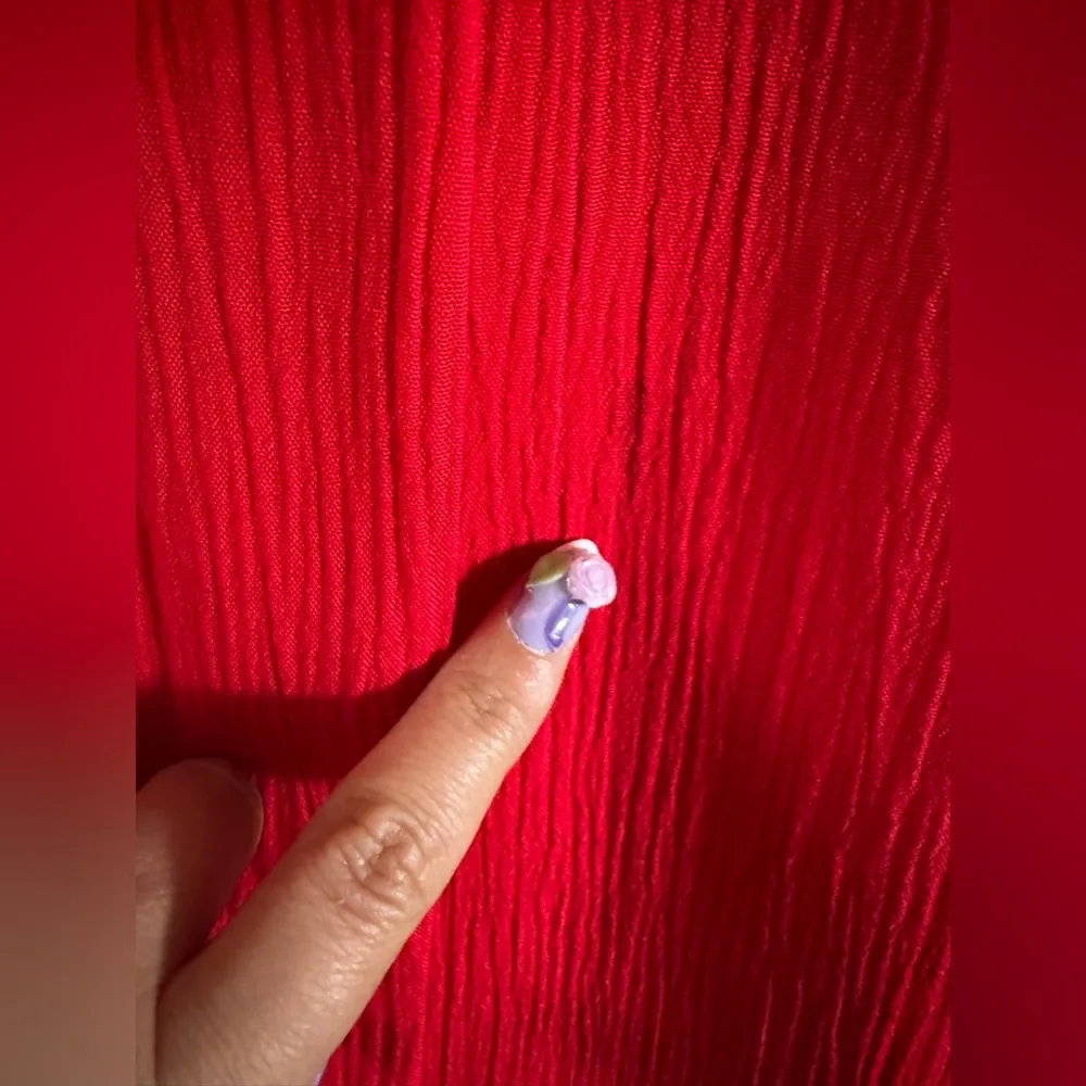 Vintage 80s Vibrant Red Two - Image 6