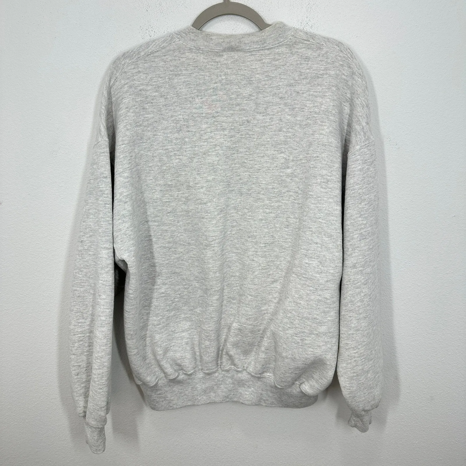 Jerzees Super Sweats Womens XL Gray Embroidered Cabin Sweatshirt Cabincore Cozy - Image 9