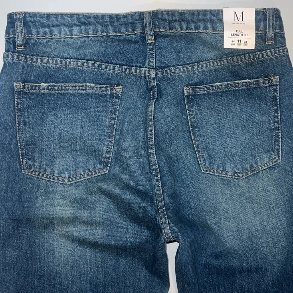NWT Muselooks Highrise Full Length Jeans Size 11 Blue - Image 6