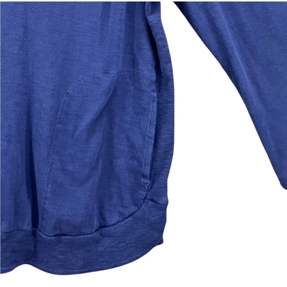 J Jill‎ Womens Sweatshirt Size XL Basic Casual Simple Essential Stretch Comfy Blue - Image 5