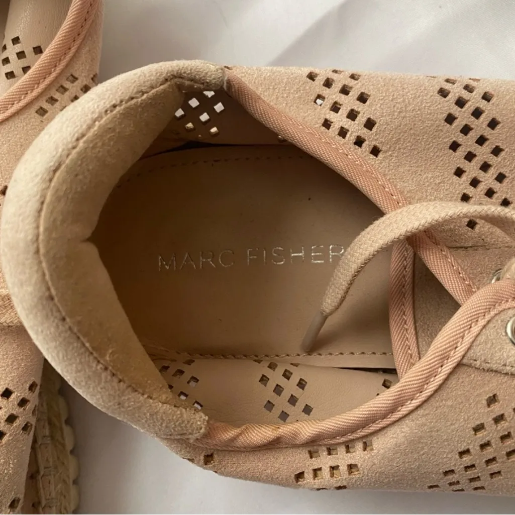Marc Fisher Light Pink Espadrilles Sneakers Size 8.5 - Image 3